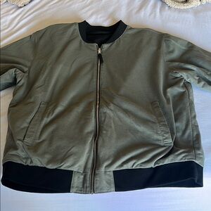 Olive Green Bomber Jacket